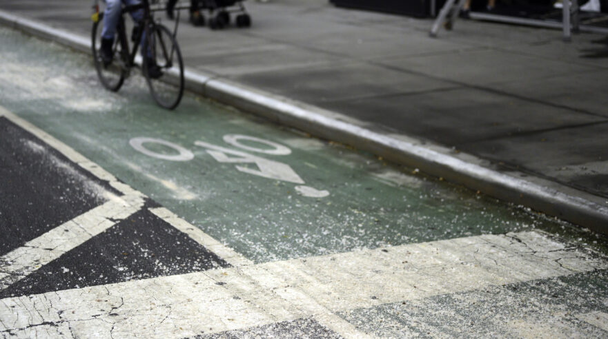Bicycle Lane with Salt
