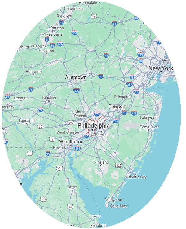 Brancato Service Area Map